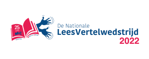 Logo van de Nationale LeesVertelwedstrijd 2022